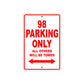 Ducati 98 Parking Only All Others Will Be Towed Aluminum Decor Garage Sign