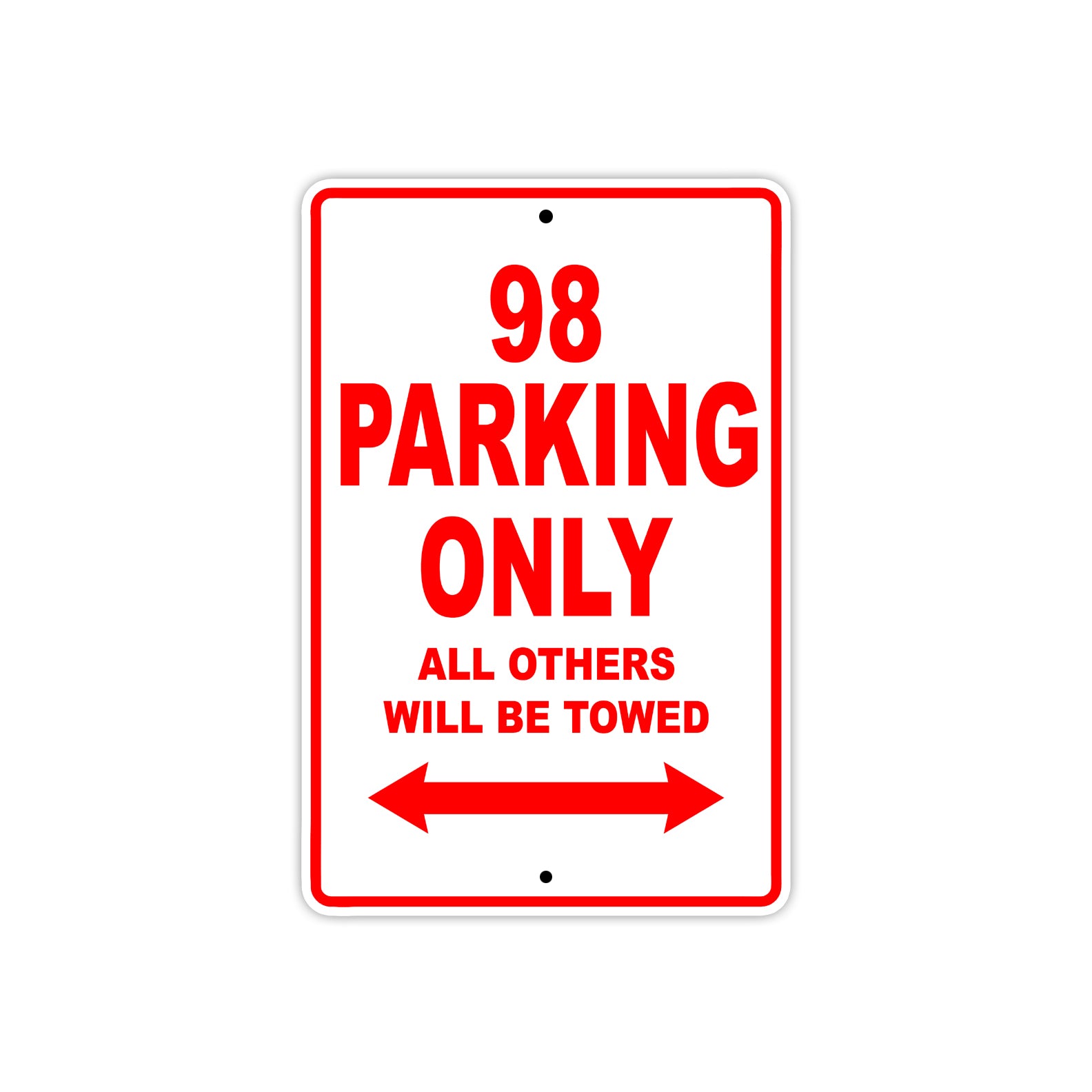 Ducati 98 Parking Only All Others Will Be Towed Aluminum Decor Garage Sign