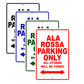 Ducati Ducati Ala Rossa Parking Only All Others Will Be Towed Aluminum Decor Garage Sign