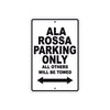 Ducati Ducati Ala Rossa Parking Only All Others Will Be Towed Aluminum Decor Garage Sign