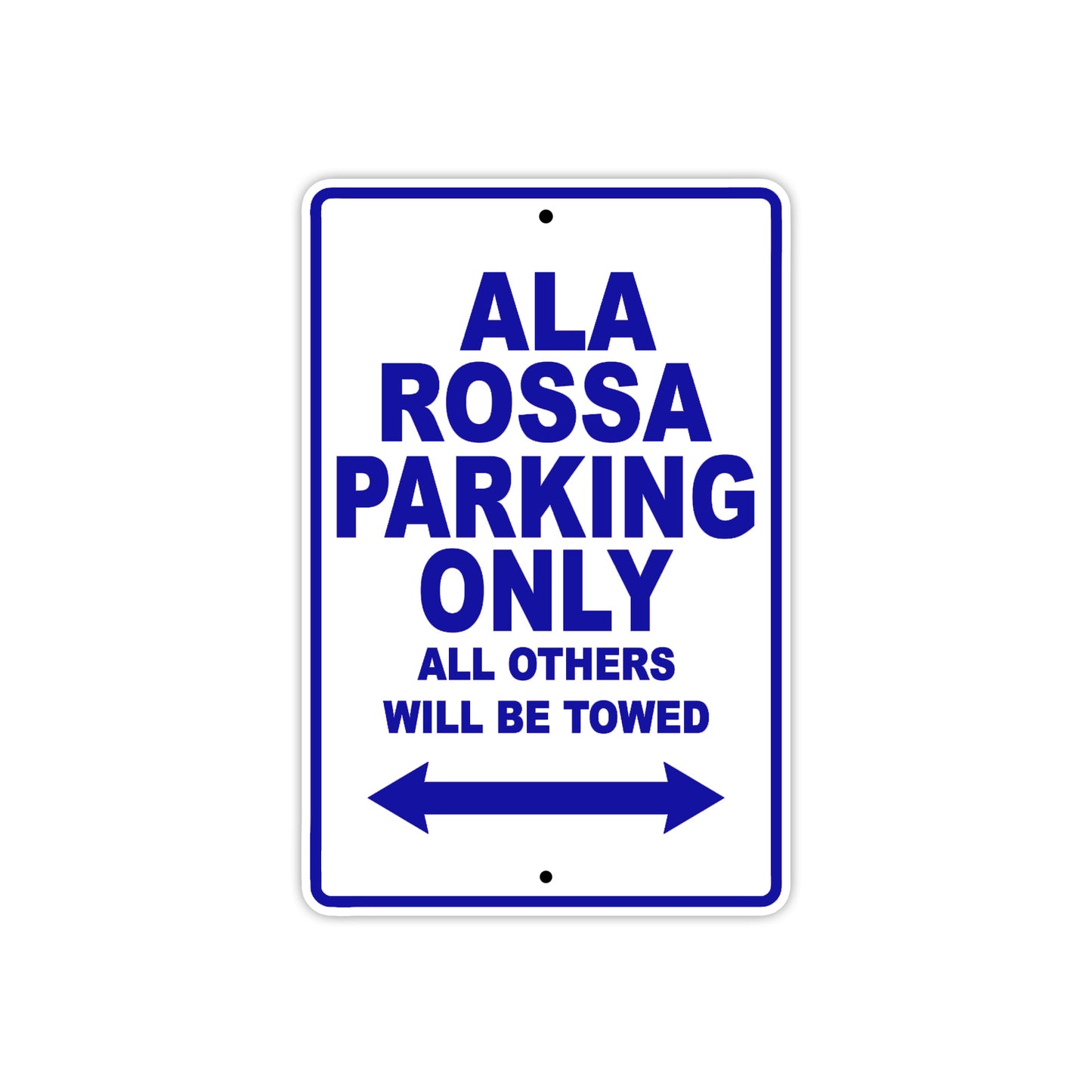 Ducati Ducati Ala Rossa Parking Only All Others Will Be Towed Aluminum Decor Garage Sign