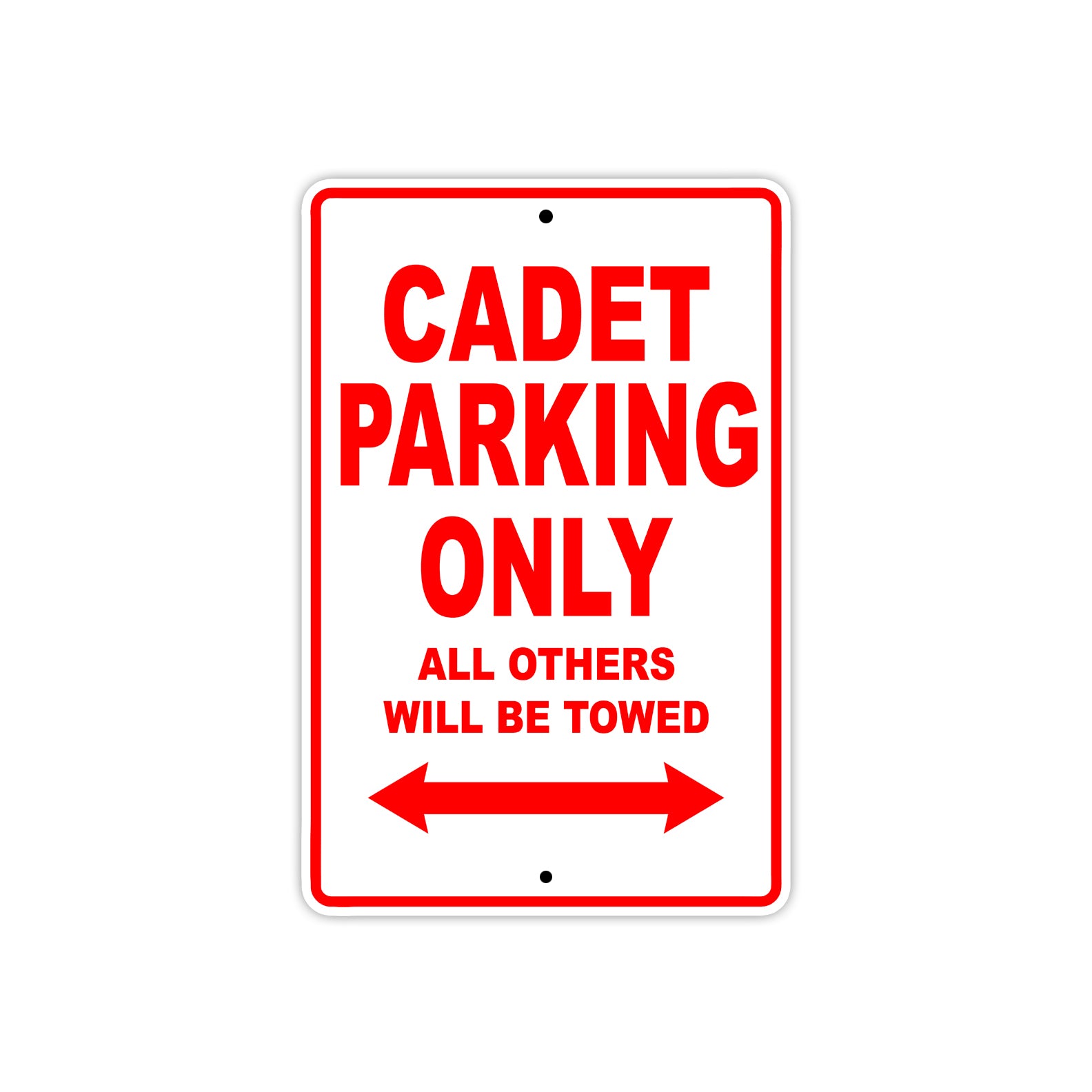 Ducati Cadet Parking Only All Others Will Be Towed Aluminum Decor Garage Sign