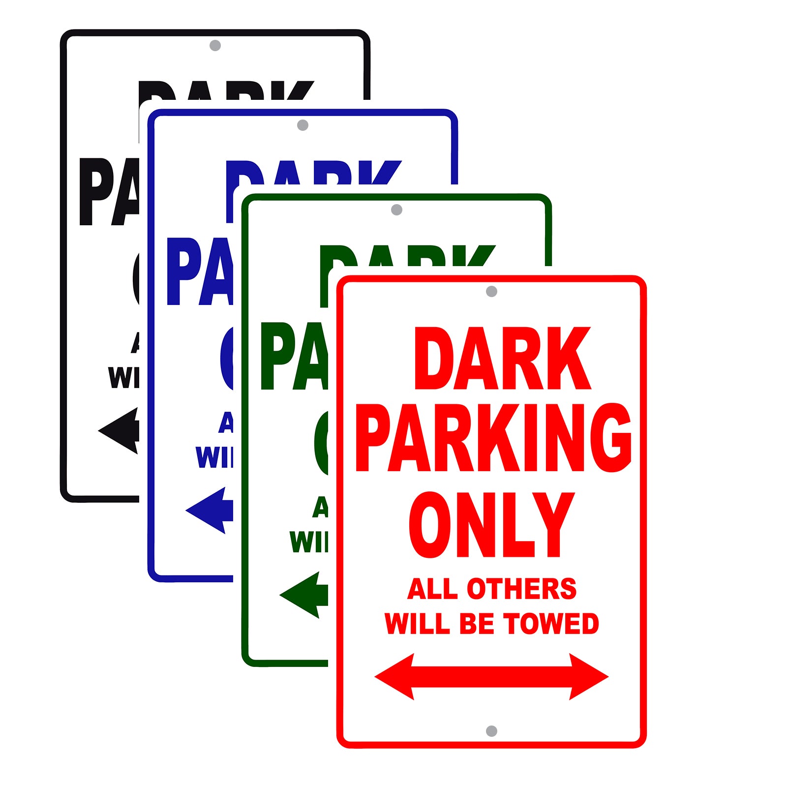 Ducati Dark Parking Only All Others Will Be Towed Aluminum Decor Garage Sign