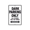 Ducati Dark Parking Only All Others Will Be Towed Aluminum Decor Garage Sign