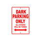 Ducati Dark Parking Only All Others Will Be Towed Aluminum Decor Garage Sign