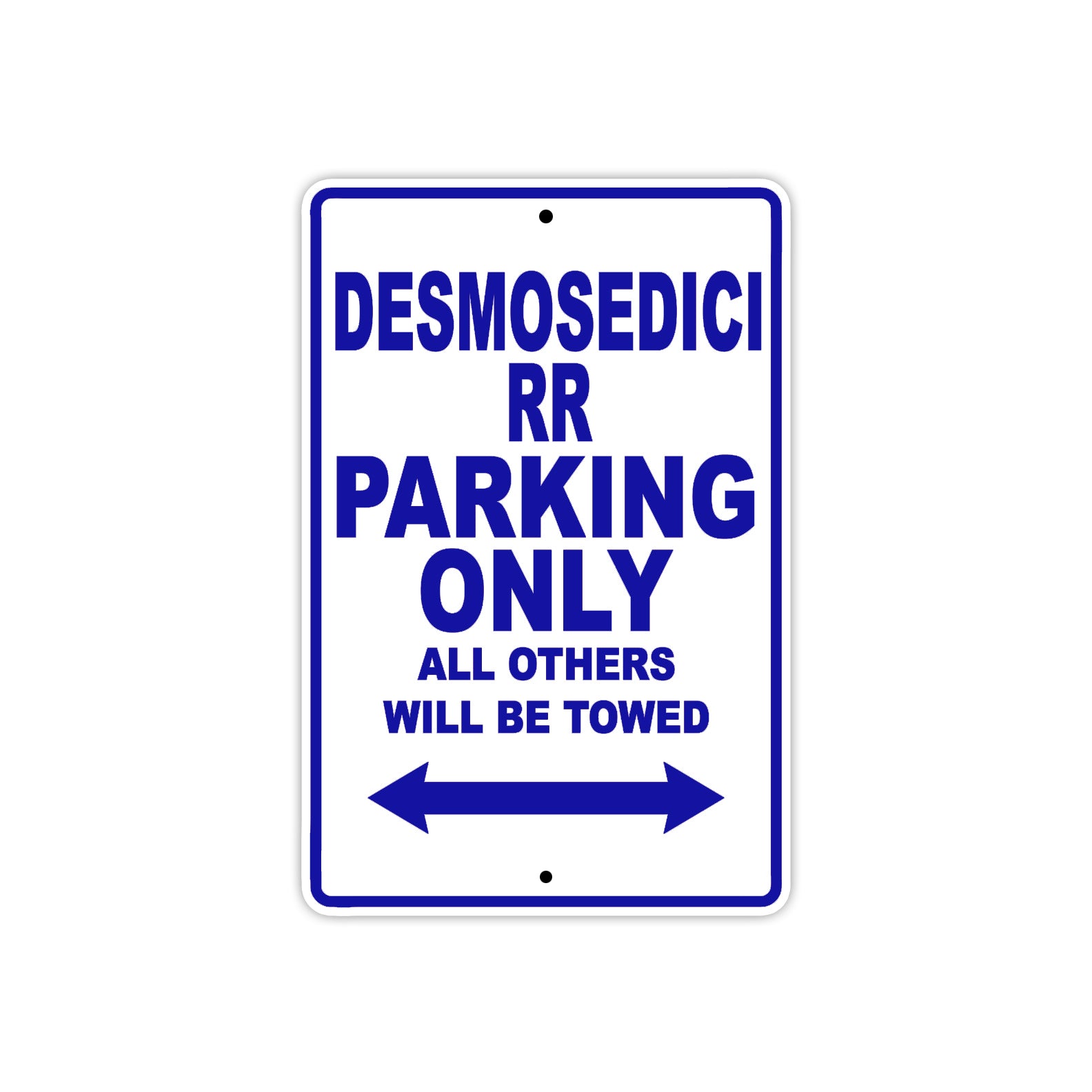 Ducati Desmosedici RR Parking Only All Others Will Be Towed Aluminum Decor Garage Sign