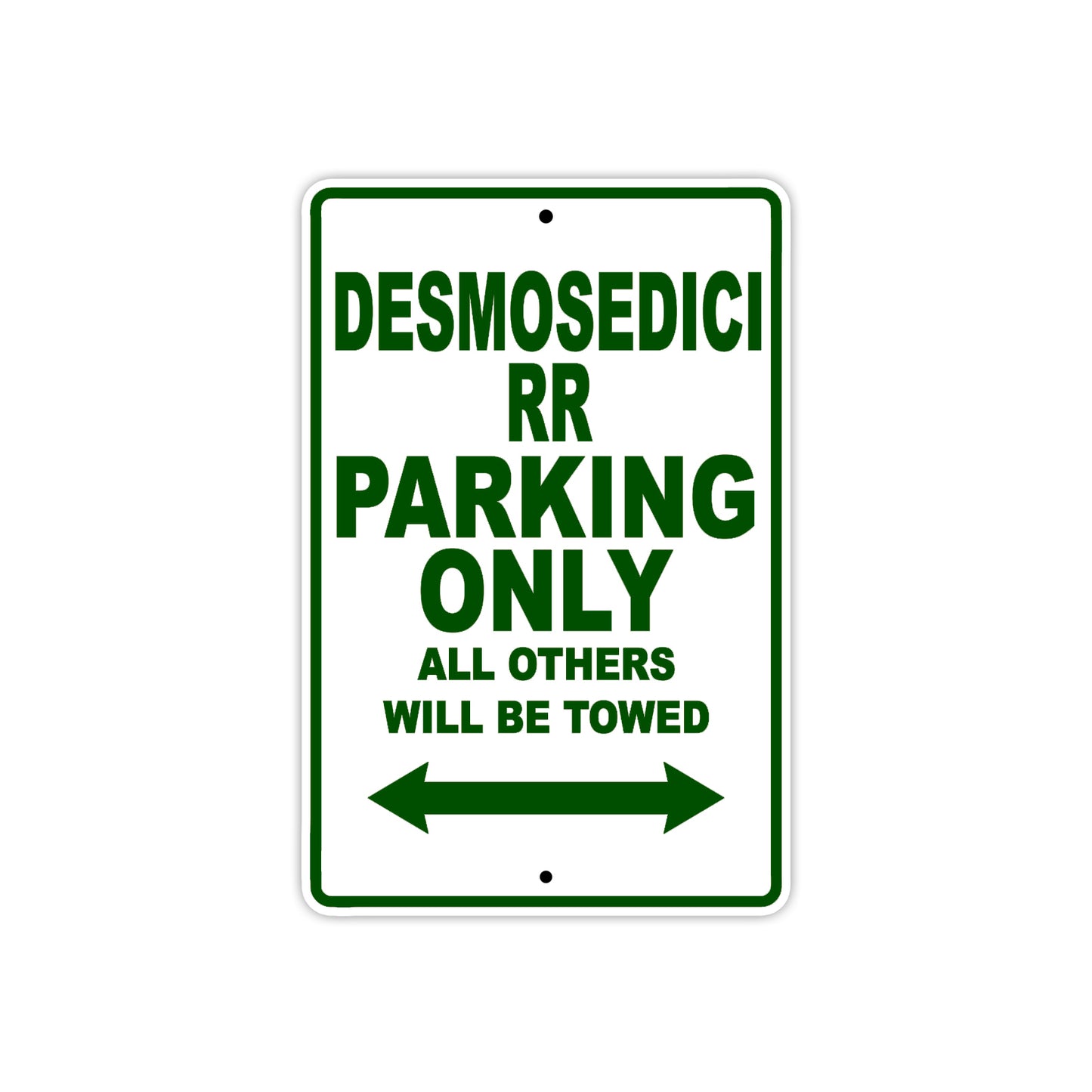 Ducati Desmosedici RR Parking Only All Others Will Be Towed Aluminum Decor Garage Sign