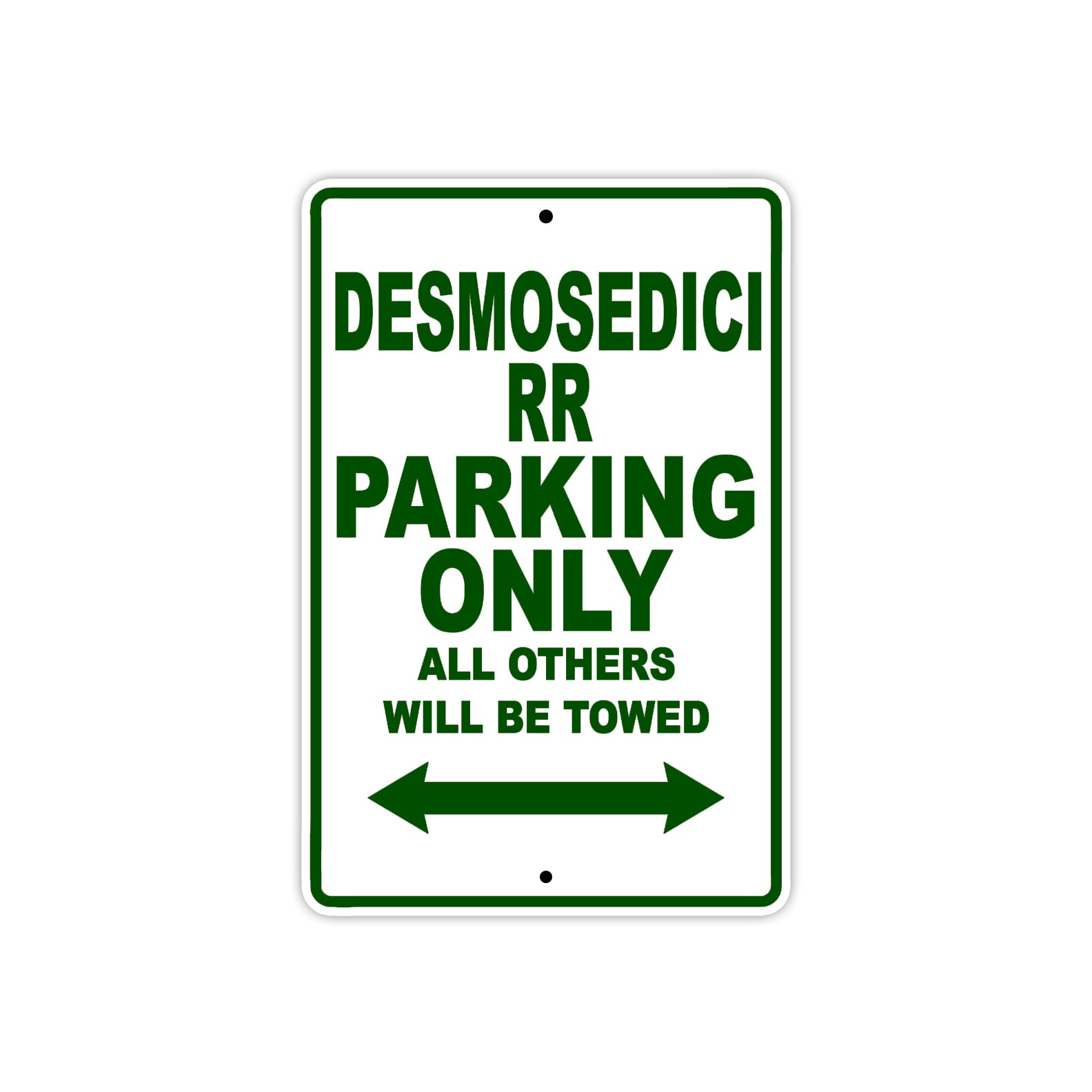 Ducati Desmosedici RR Parking Only All Others Will Be Towed Aluminum Decor Garage Sign