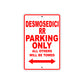 Ducati Desmosedici RR Parking Only All Others Will Be Towed Aluminum Decor Garage Sign