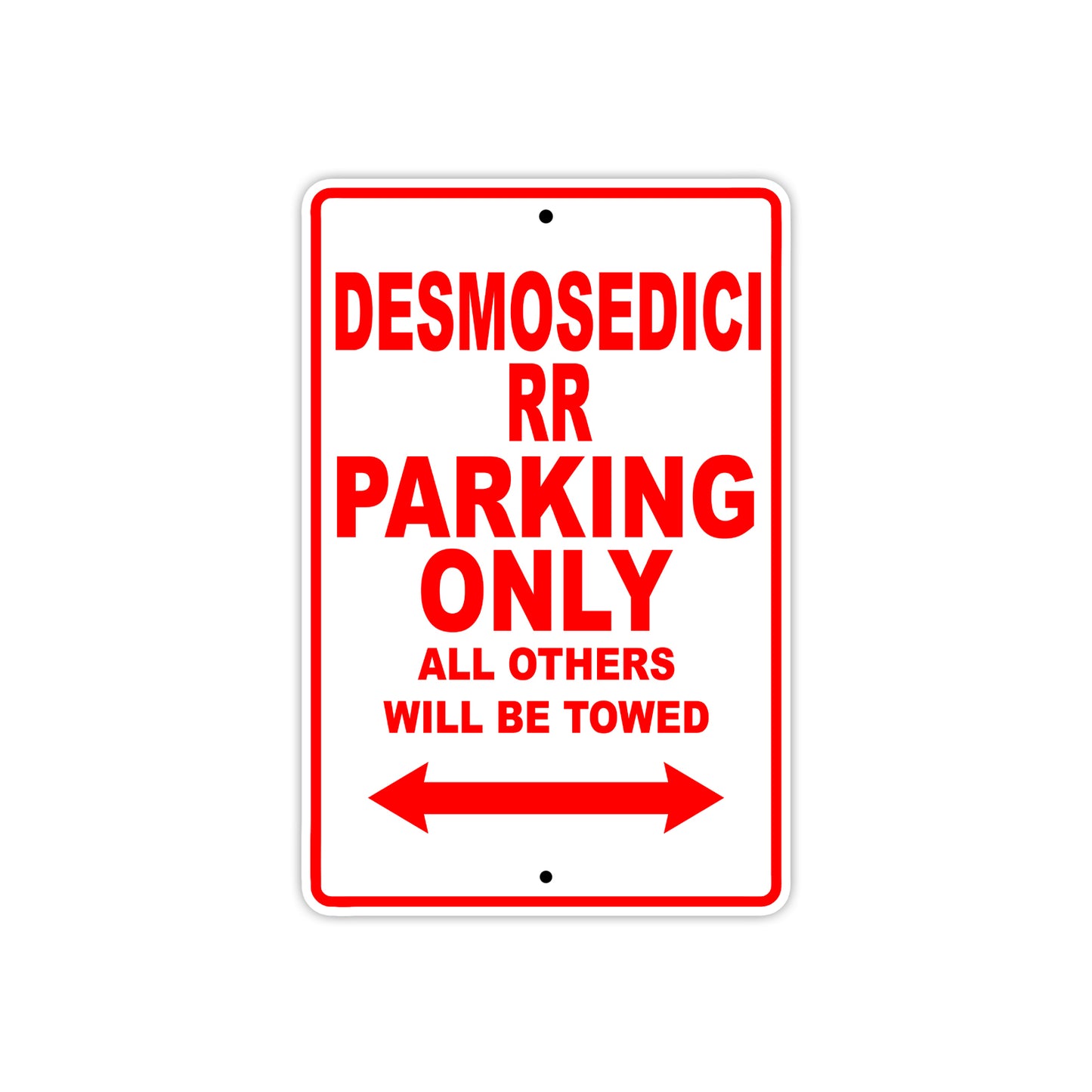 Ducati Desmosedici RR Parking Only All Others Will Be Towed Aluminum Decor Garage Sign