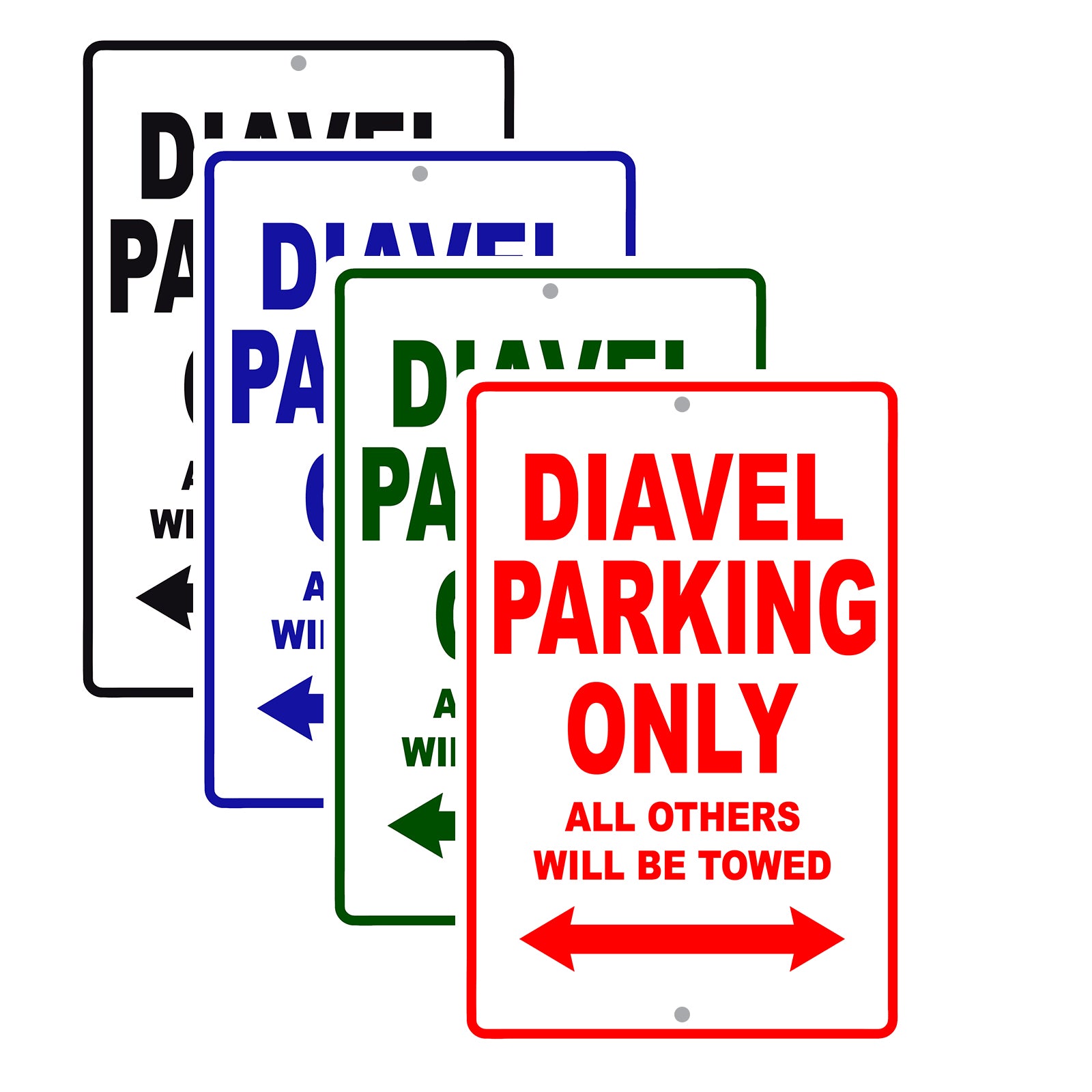 Ducati Diavel Parking Only All Others Will Be Towed Aluminum Decor Garage Sign