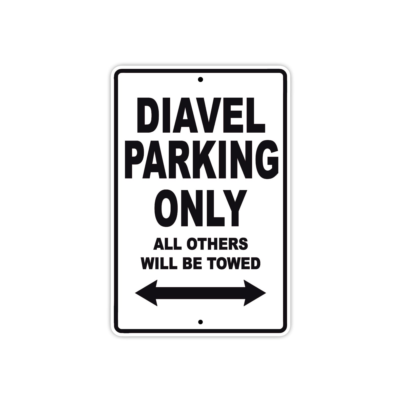 Ducati Diavel Parking Only All Others Will Be Towed Aluminum Decor Garage Sign