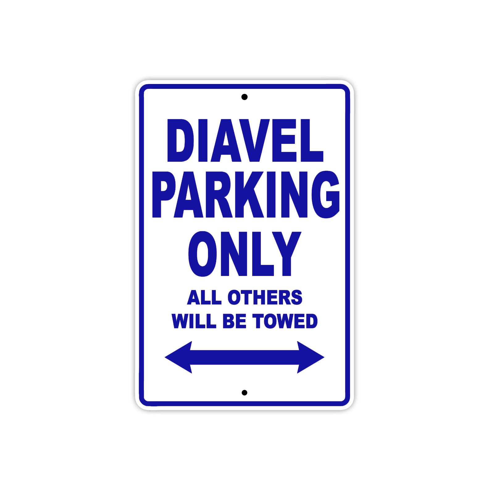 Ducati Diavel Parking Only All Others Will Be Towed Aluminum Decor Garage Sign