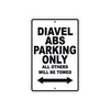 Ducati Diavel ABS Parking Only All Others Will Be Towed Aluminum Decor Garage Sign