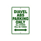 Ducati Diavel ABS Parking Only All Others Will Be Towed Aluminum Decor Garage Sign