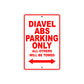 Ducati Diavel ABS Parking Only All Others Will Be Towed Aluminum Decor Garage Sign