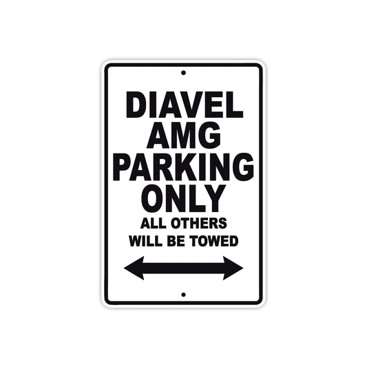 Ducati Diavel AMG Parking Only All Others Will Be Towed Aluminum Decor Garage Sign