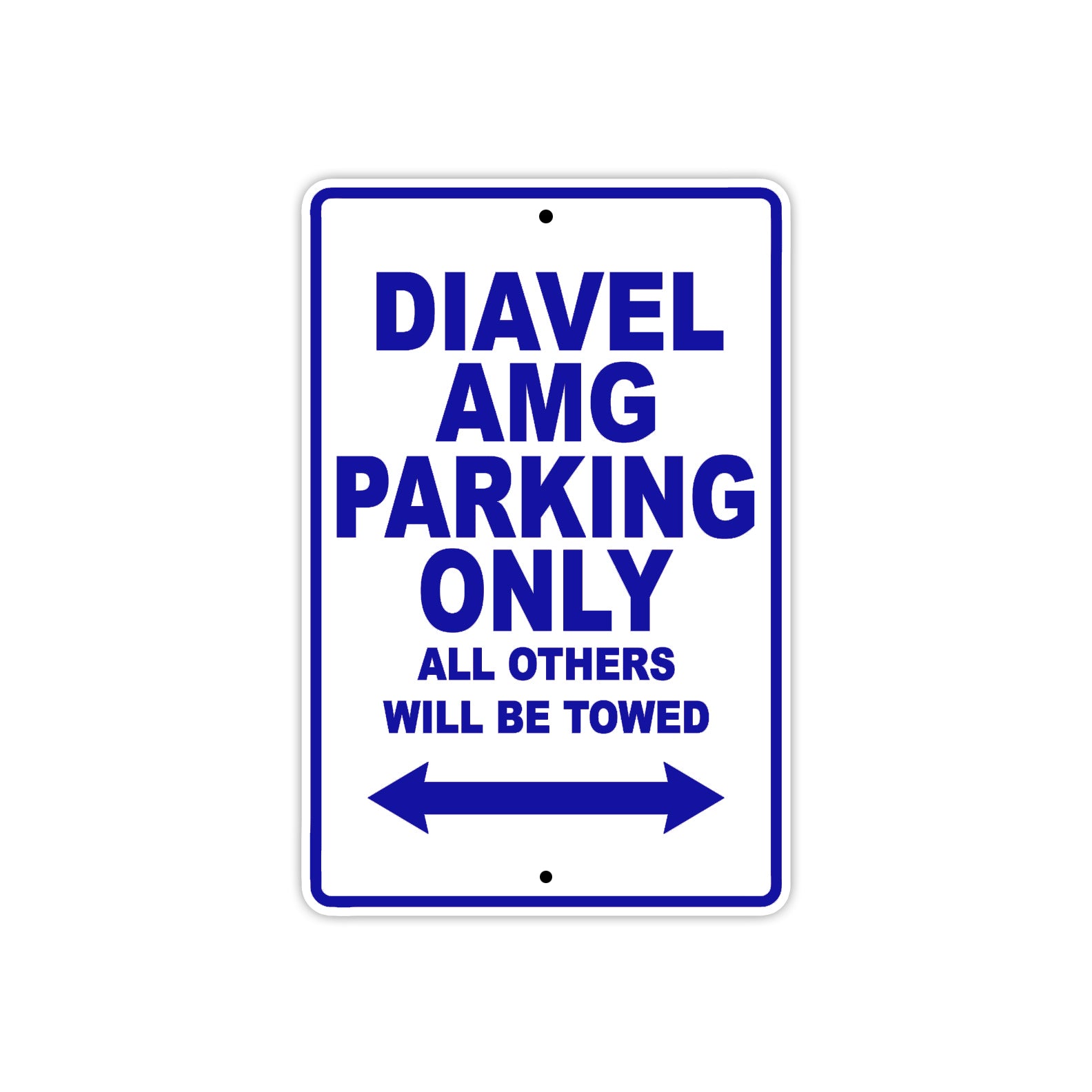 Ducati Diavel AMG Parking Only All Others Will Be Towed Aluminum Decor Garage Sign