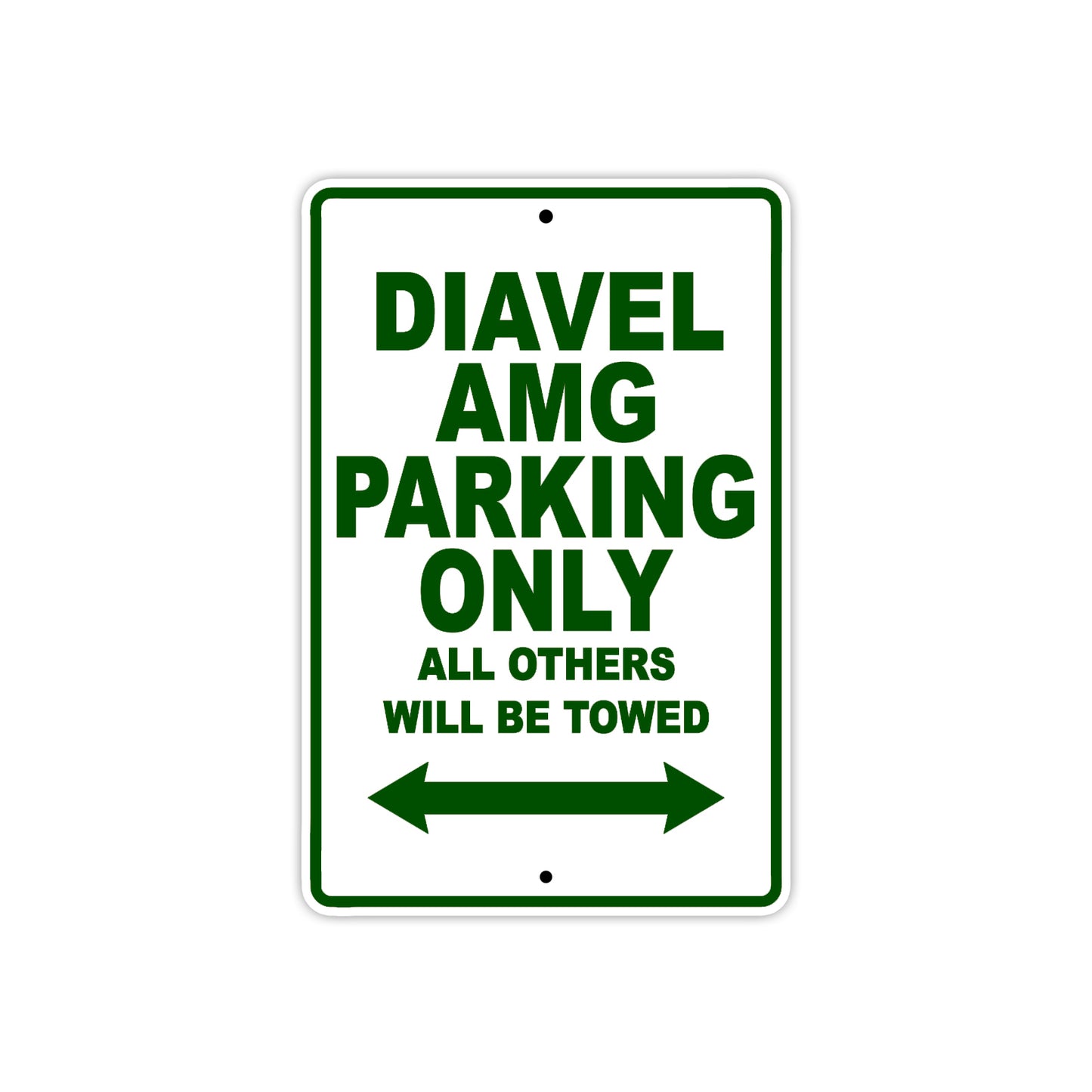 Ducati Diavel AMG Parking Only All Others Will Be Towed Aluminum Decor Garage Sign