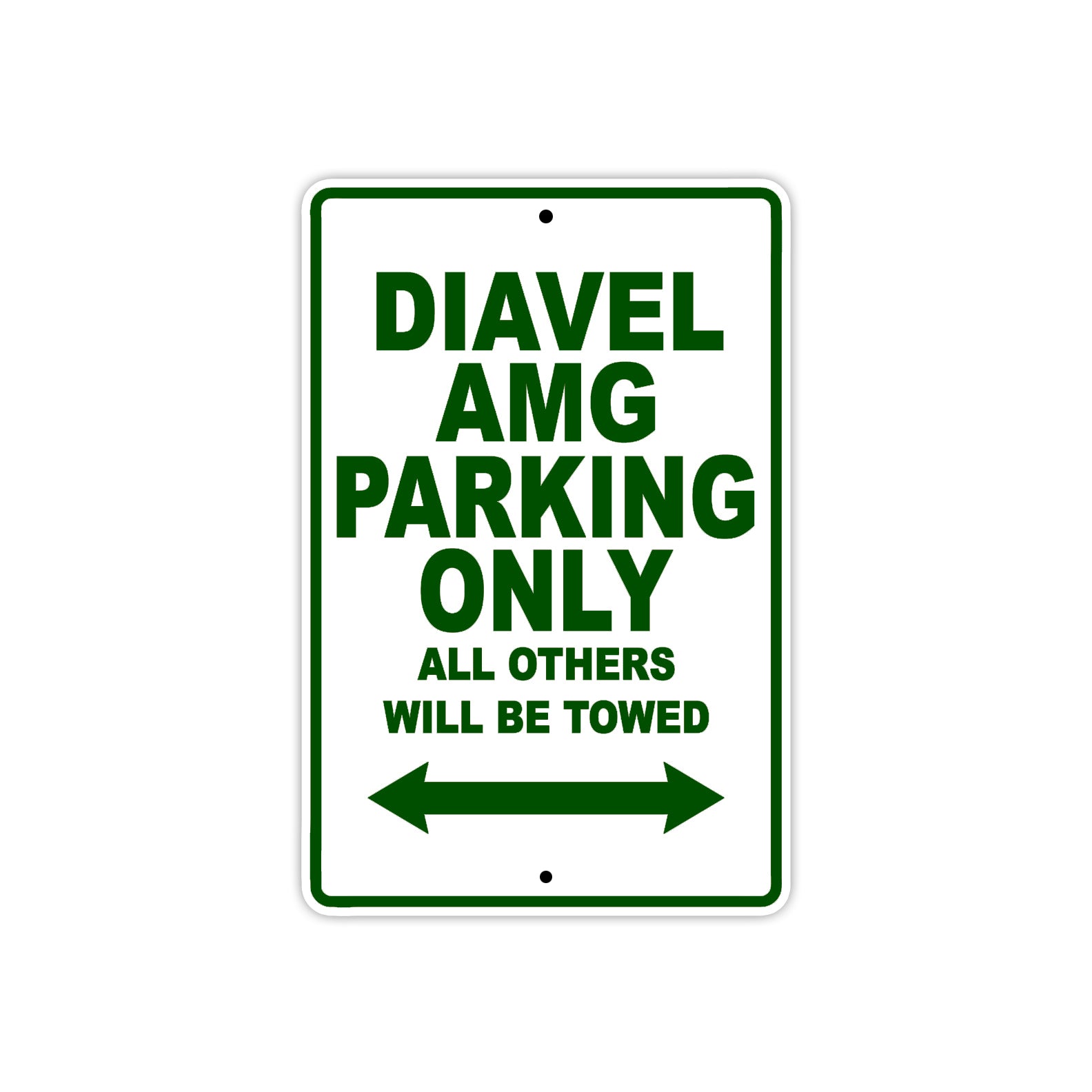 Ducati Diavel AMG Parking Only All Others Will Be Towed Aluminum Decor Garage Sign