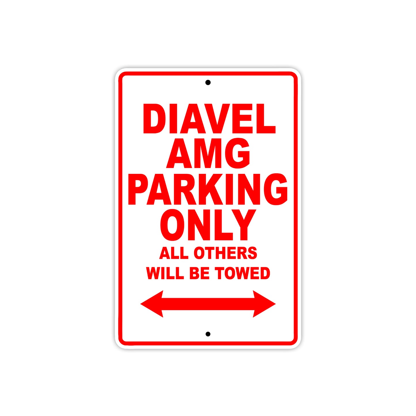 Ducati Diavel AMG Parking Only All Others Will Be Towed Aluminum Decor Garage Sign