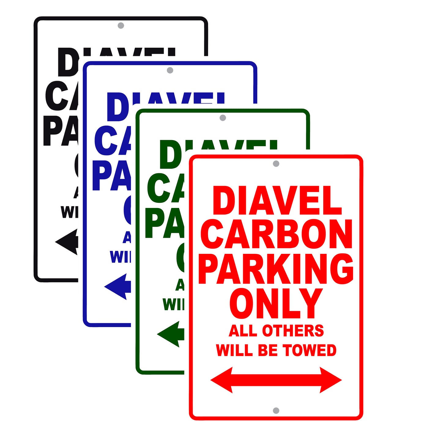 Ducati Diavel Carbon Parking Only All Others Will Be Towed Aluminum Decor Garage Sign