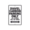 Ducati Diavel Carbon Parking Only All Others Will Be Towed Aluminum Decor Garage Sign