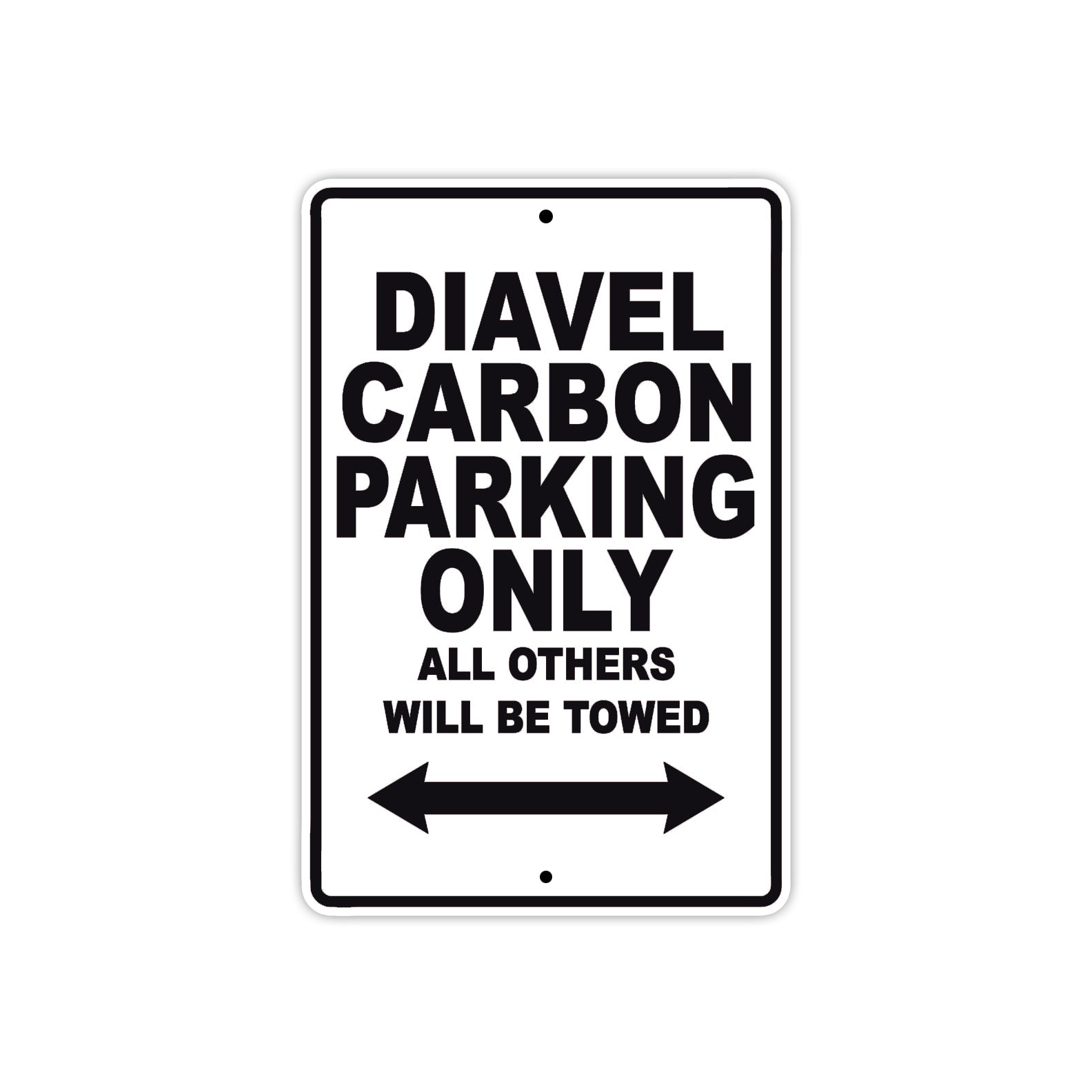 Ducati Diavel Carbon Parking Only All Others Will Be Towed Aluminum Decor Garage Sign