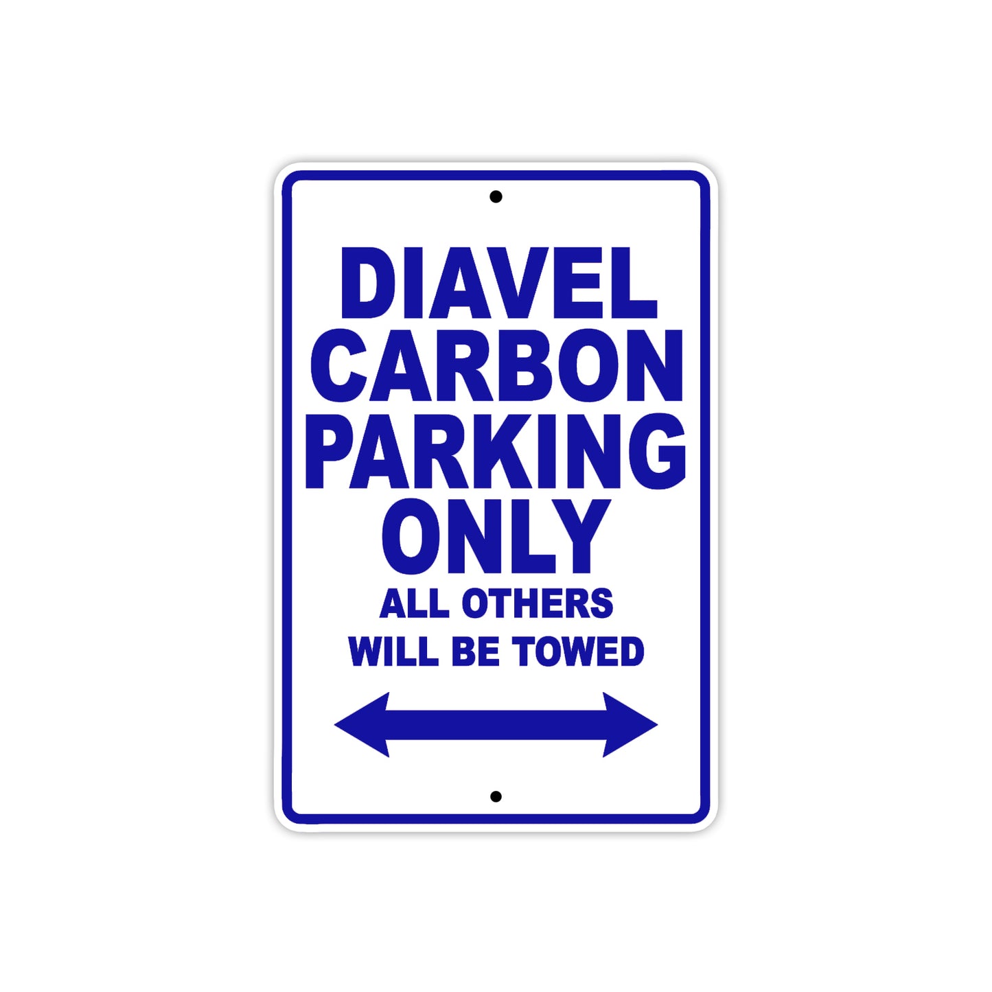Ducati Diavel Carbon Parking Only All Others Will Be Towed Aluminum Decor Garage Sign