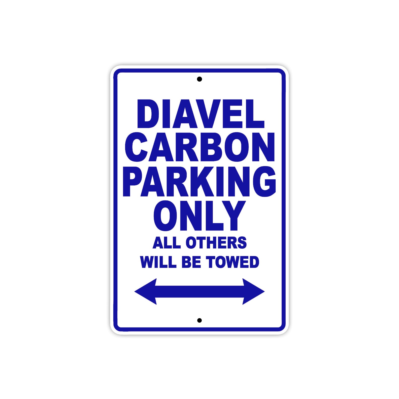 Ducati Diavel Carbon Parking Only All Others Will Be Towed Aluminum Decor Garage Sign