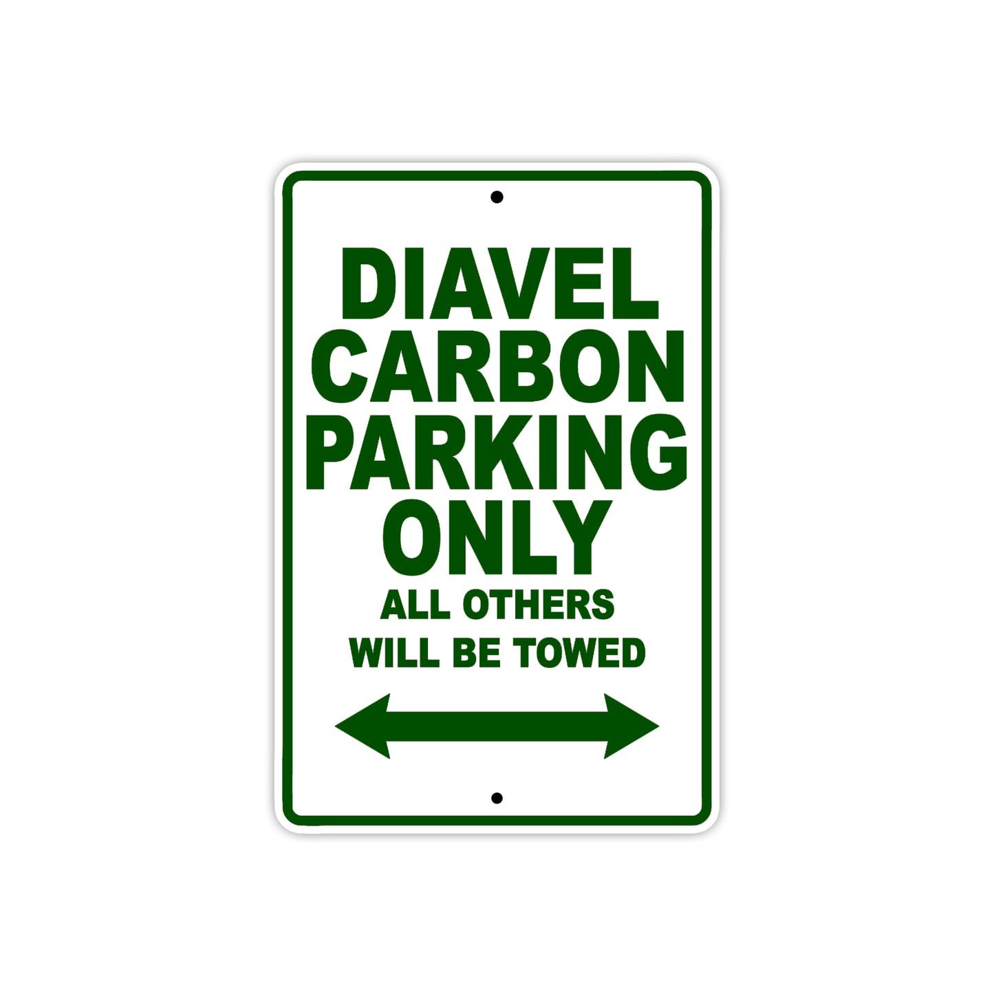 Ducati Diavel Carbon Parking Only All Others Will Be Towed Aluminum Decor Garage Sign