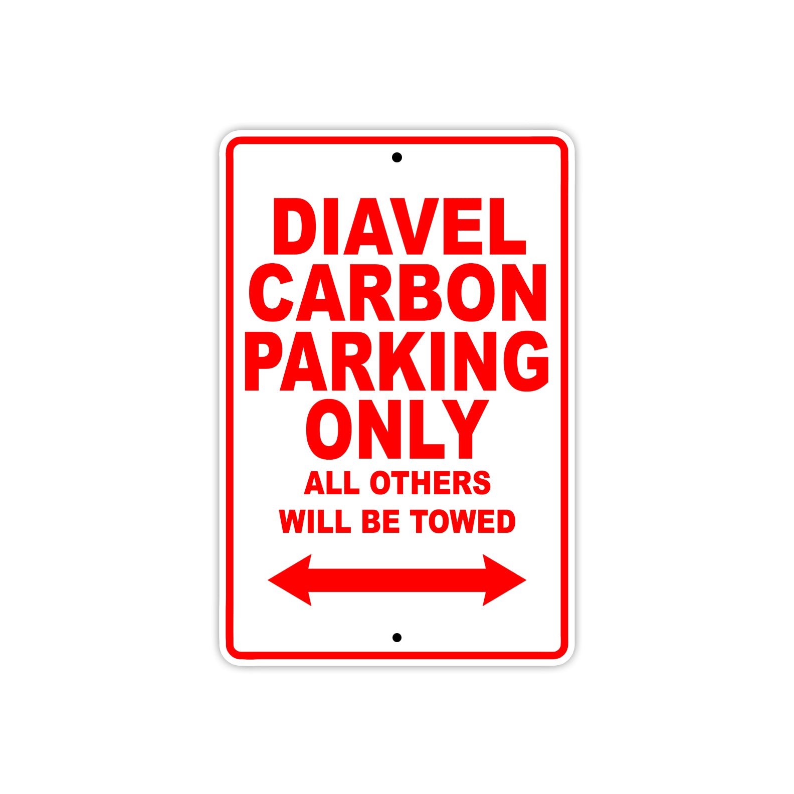 Ducati Diavel Carbon Parking Only All Others Will Be Towed Aluminum Decor Garage Sign