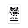 Ducati Diavel Cromo Parking Only All Others Will Be Towed Aluminum Decor Garage Sign