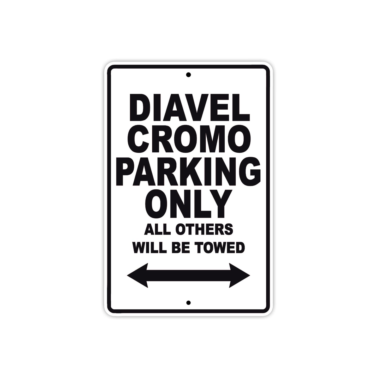 Ducati Diavel Cromo Parking Only All Others Will Be Towed Aluminum Decor Garage Sign