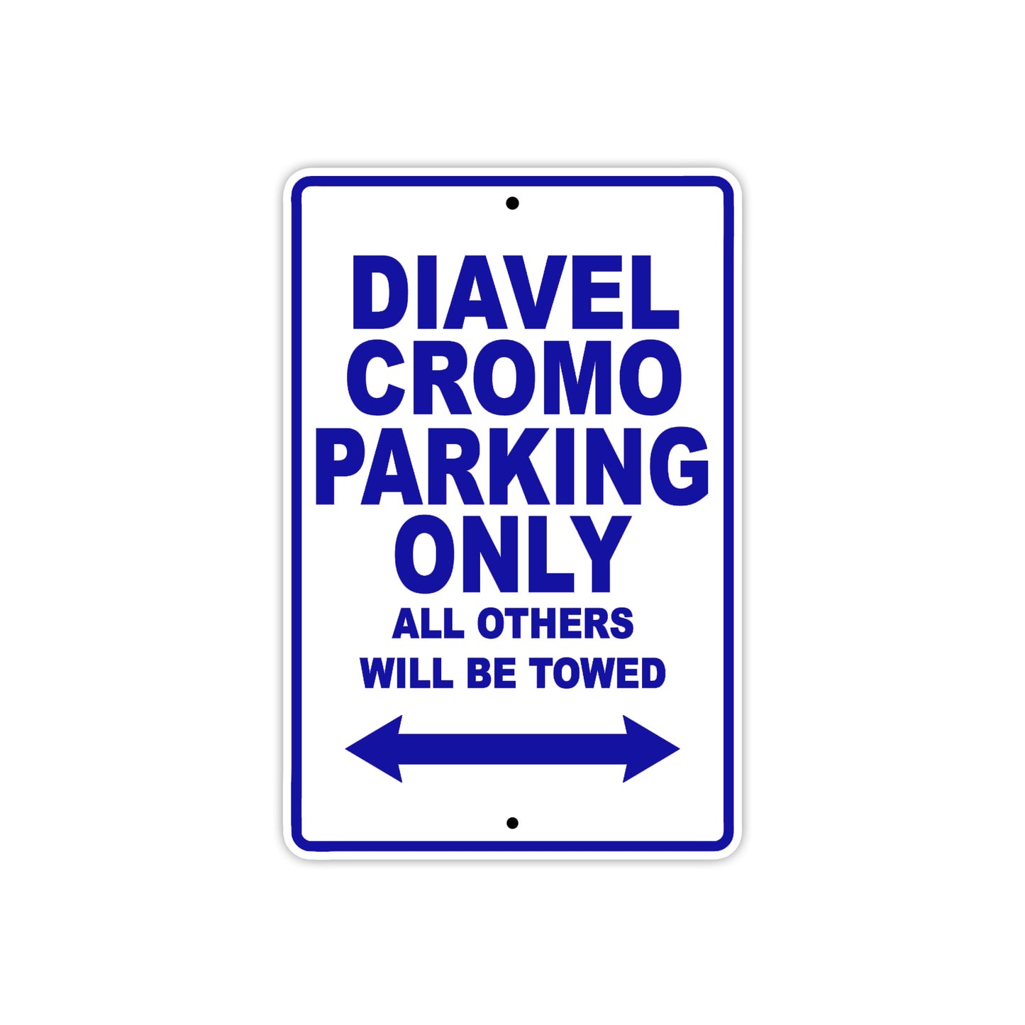 Ducati Diavel Cromo Parking Only All Others Will Be Towed Aluminum Decor Garage Sign