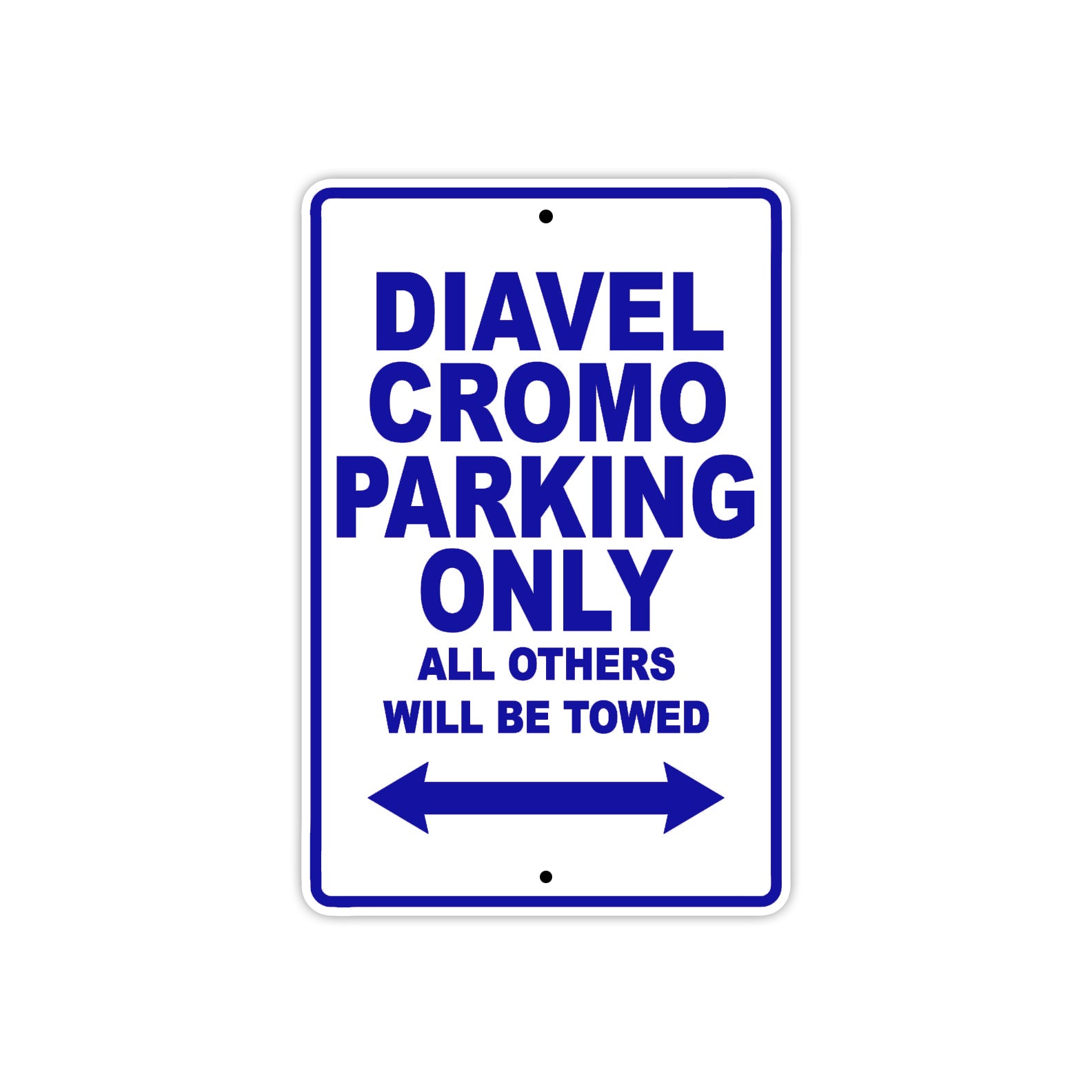 Ducati Diavel Cromo Parking Only All Others Will Be Towed Aluminum Decor Garage Sign