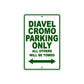 Ducati Diavel Cromo Parking Only All Others Will Be Towed Aluminum Decor Garage Sign