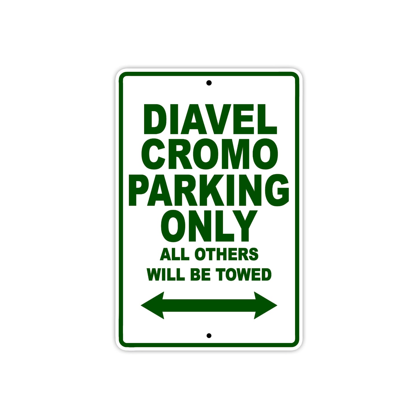 Ducati Diavel Cromo Parking Only All Others Will Be Towed Aluminum Decor Garage Sign