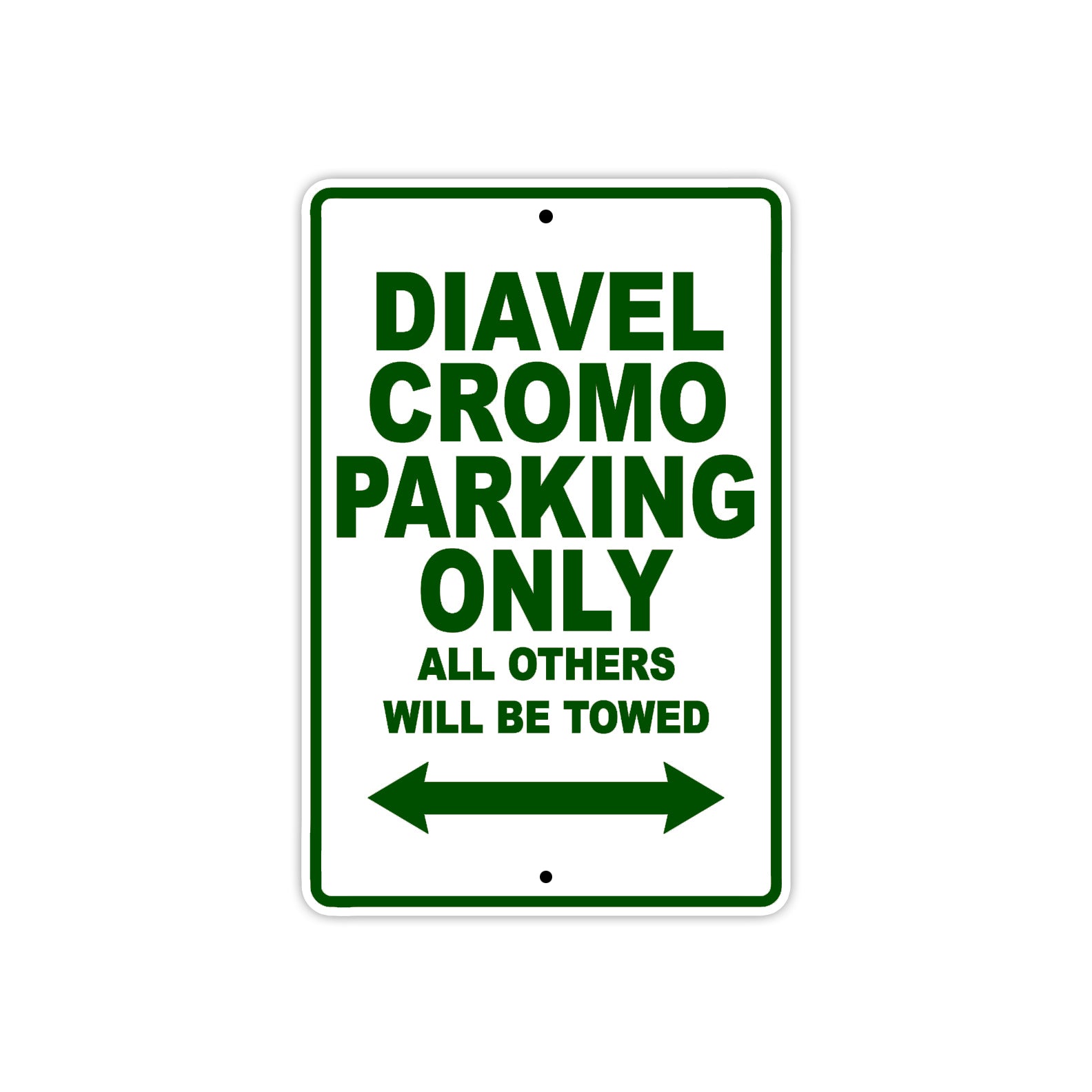 Ducati Diavel Cromo Parking Only All Others Will Be Towed Aluminum Decor Garage Sign