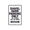 Ducati Diavel Dark Parking Only All Others Will Be Towed Aluminum Decor Garage Sign