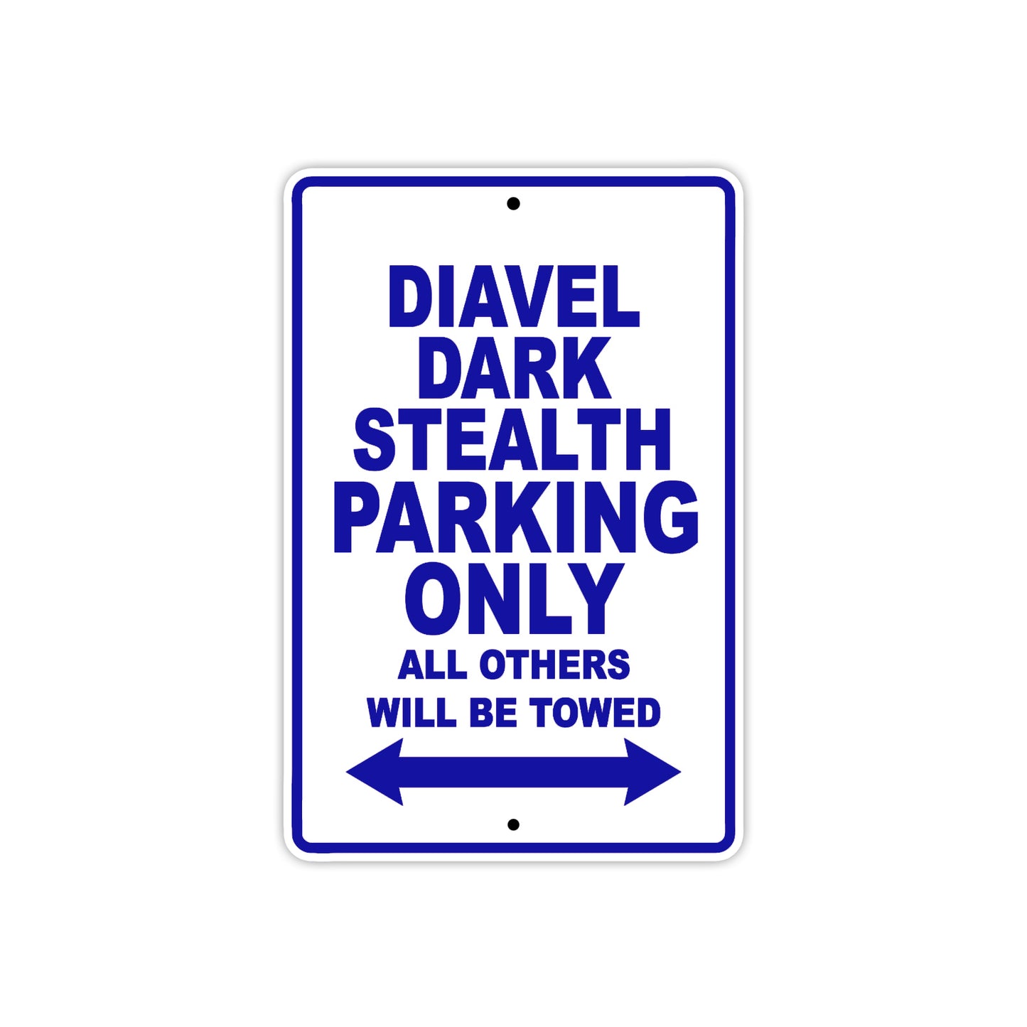 Ducati Diavel Dark Stealth Parking Only All Others Will Be Towed Aluminum Decor Garage Sign