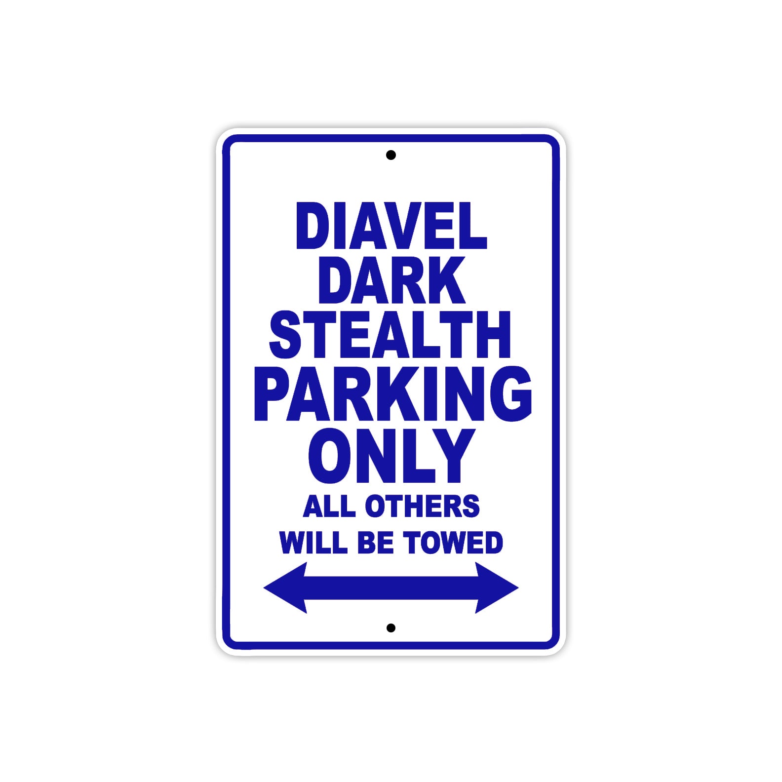 Ducati Diavel Dark Stealth Parking Only All Others Will Be Towed Aluminum Decor Garage Sign
