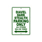 Ducati Diavel Dark Stealth Parking Only All Others Will Be Towed Aluminum Decor Garage Sign