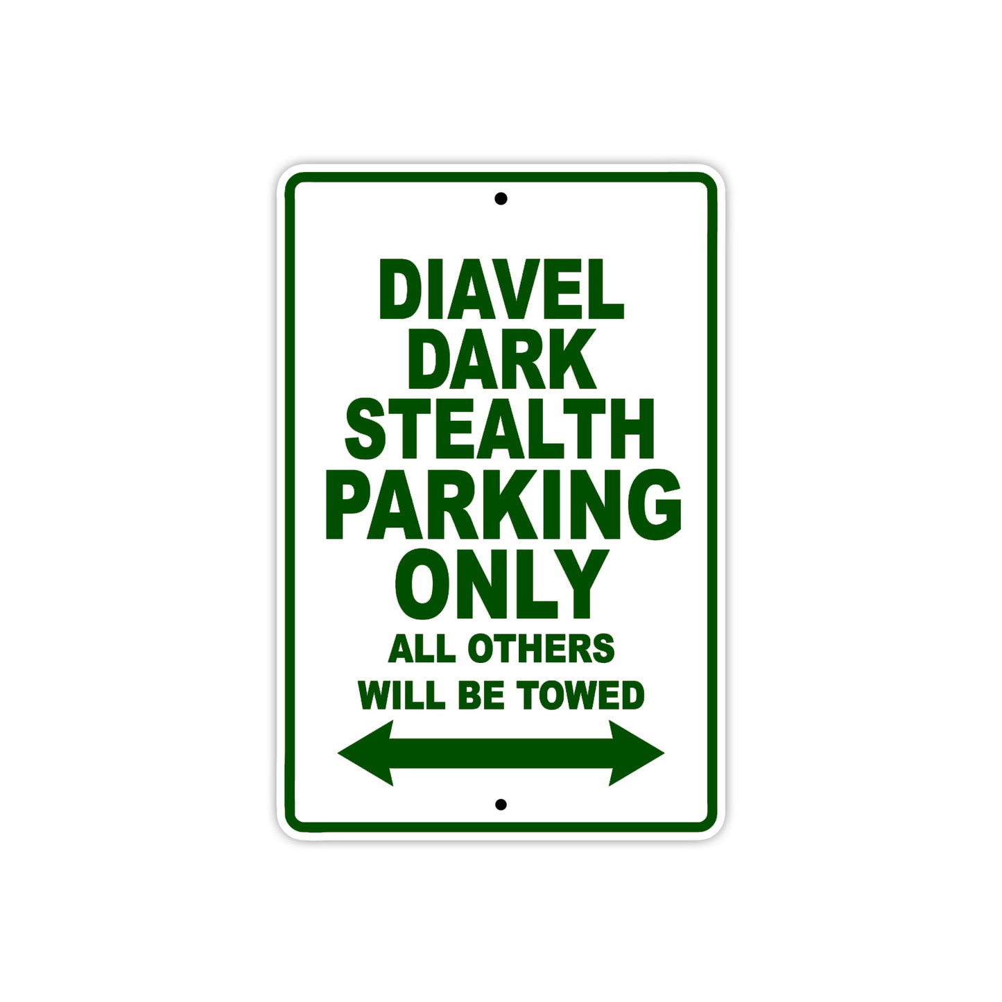 Ducati Diavel Dark Stealth Parking Only All Others Will Be Towed Aluminum Decor Garage Sign