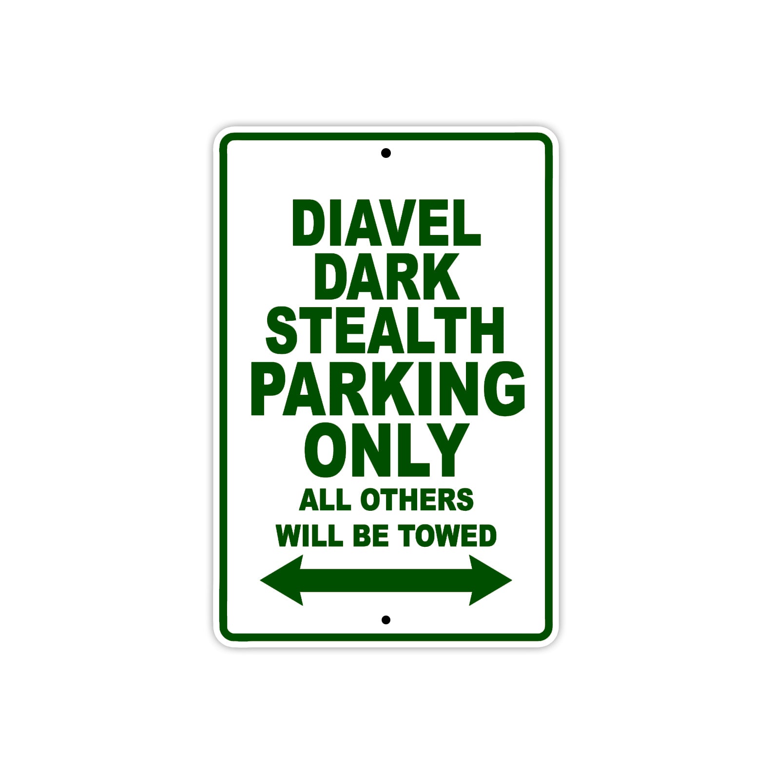 Ducati Diavel Dark Stealth Parking Only All Others Will Be Towed Aluminum Decor Garage Sign