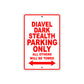 Ducati Diavel Dark Stealth Parking Only All Others Will Be Towed Aluminum Decor Garage Sign
