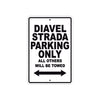 Ducati Diavel Strada Parking Only All Others Will Be Towed Aluminum Decor Garage Sign