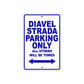 Ducati Diavel Strada Parking Only All Others Will Be Towed Aluminum Decor Garage Sign