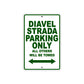 Ducati Diavel Strada Parking Only All Others Will Be Towed Aluminum Decor Garage Sign