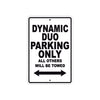 Ducati Dynamic Duo Parking Only All Others Will Be Towed Aluminum Decor Garage Sign